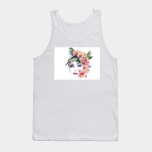 Woman in bloom: orchid Tank Top